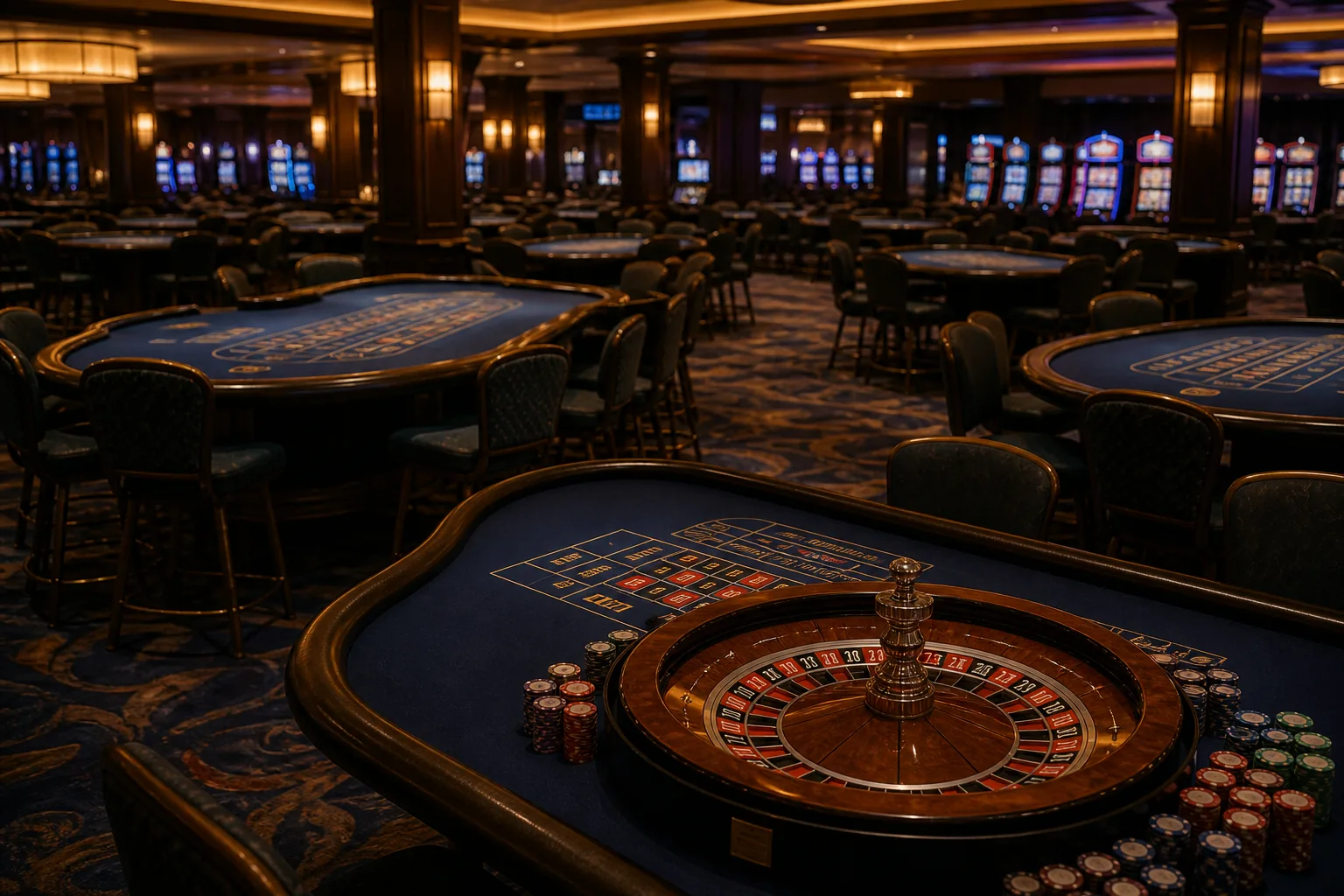 Table and live game categories in an Coles Casino-style lobby